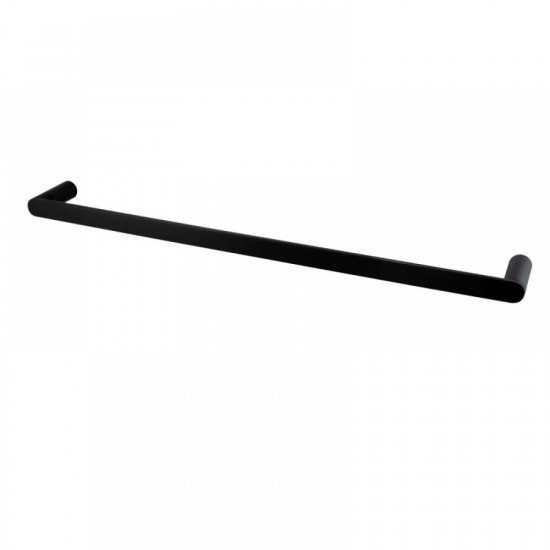 800mm Rumia Black Single Towel Rail Stainless Steel 304 Wall Mounted
